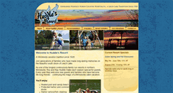 Desktop Screenshot of huddlesresort.com